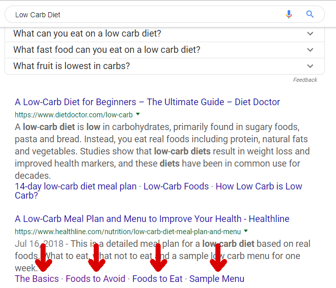 search features